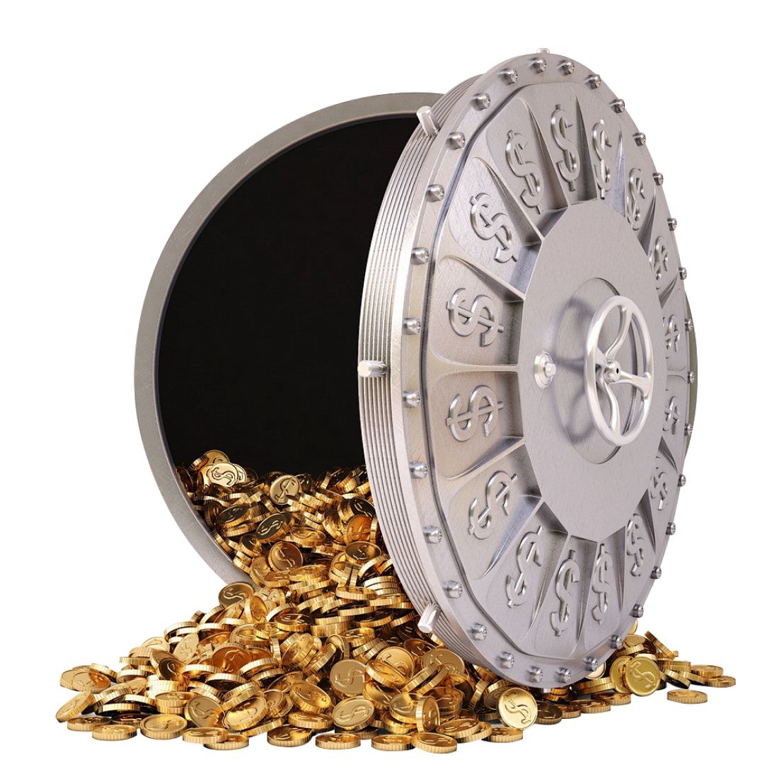 Vault with Golden Coins